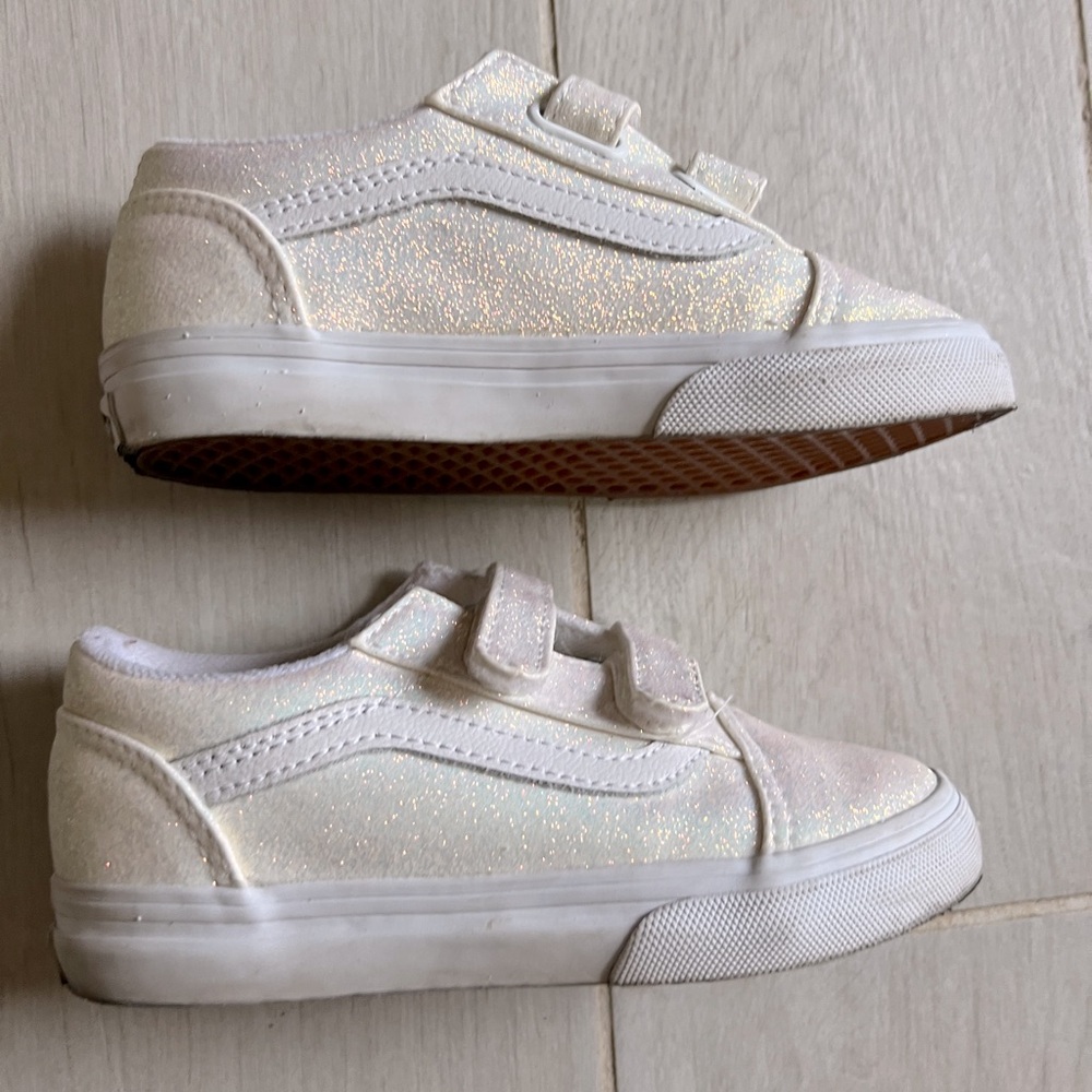 Girls sparkle vans